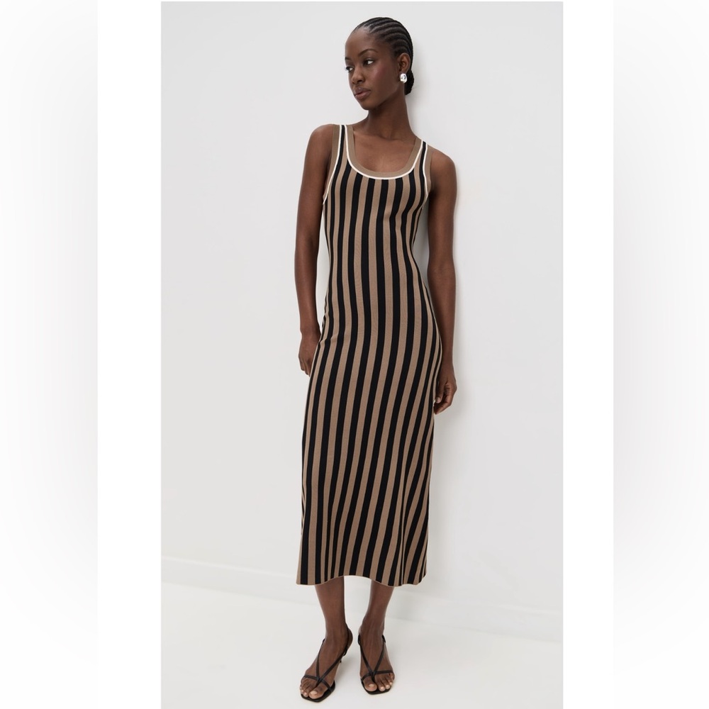 Shopbop Le Bop Striped Jacquard Dress Medium NWOT $278